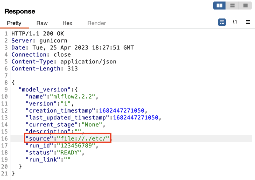 mlflow bypass1 resp