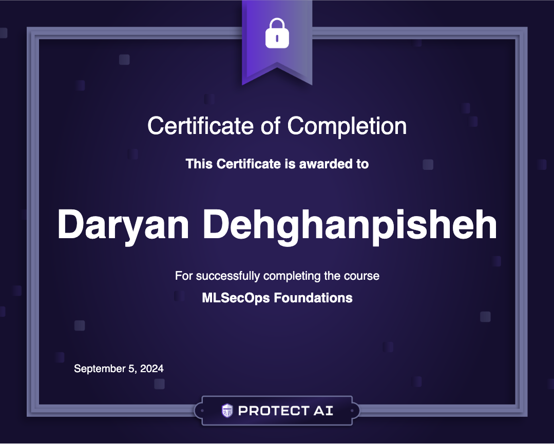 MLSecOps Foundations Certificate
