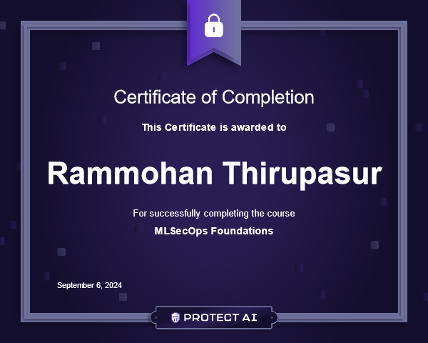 MLSecOps Foundations Certificate