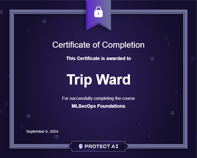 MLSecOps Foundations Certificate