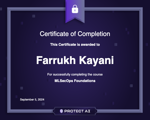 MLSecOps Foundations Certificate