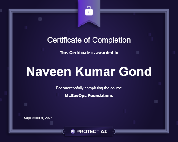 MLSecOps Foundations Certificate