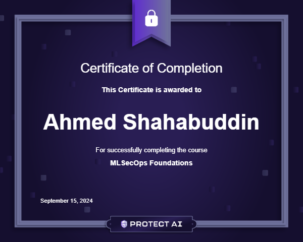 MLSecOps Foundations Certificate