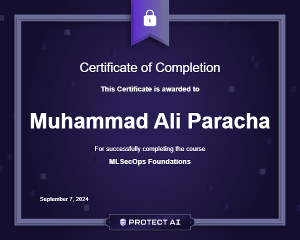 MLSecOps Foundations Certificate