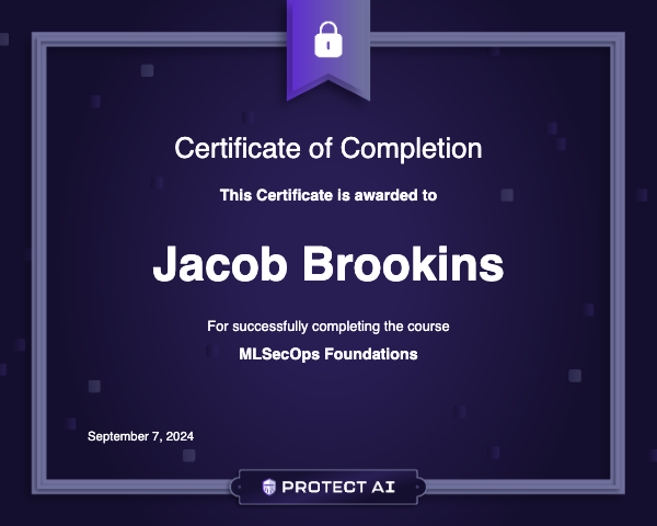 MLSecOps Foundations Certificate