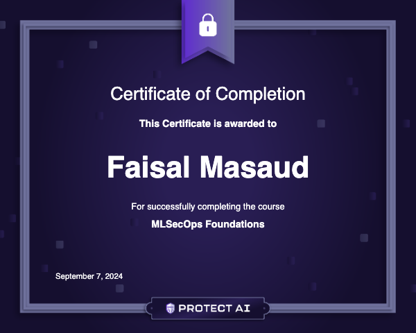 MLSecOps Foundations Certificate
