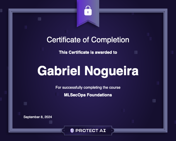 MLSecOps Foundations Certificate