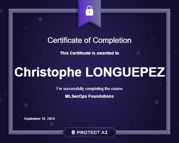 MLSecOps Foundations Certificate
