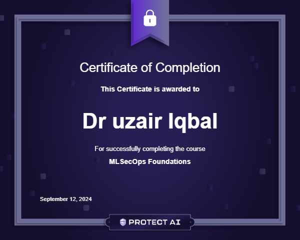 MLSecOps Foundations Certificate