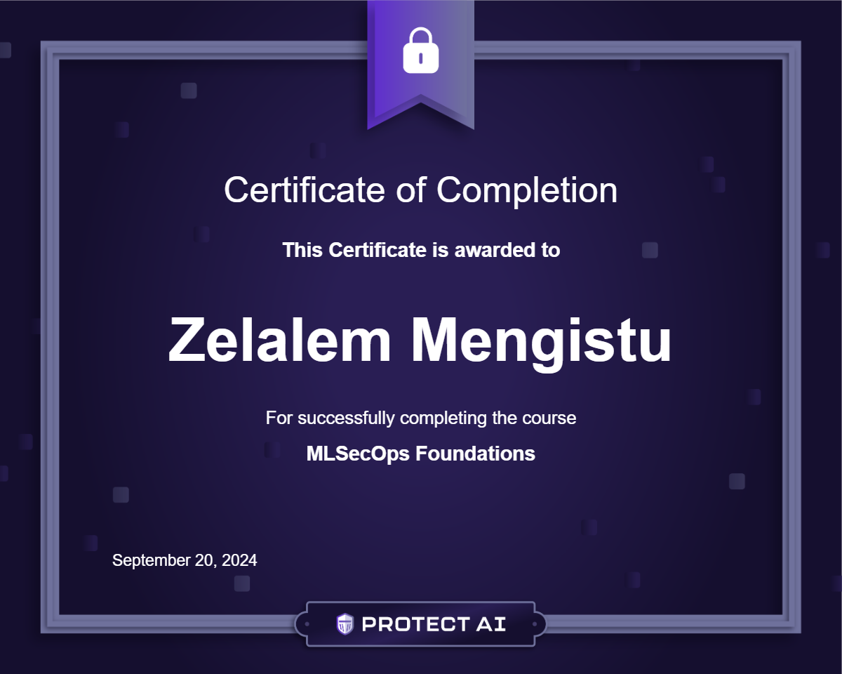 MLSecOps Foundations Certificate