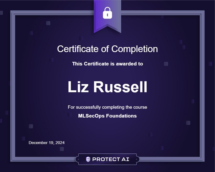 MLSecOps Foundations Certificate