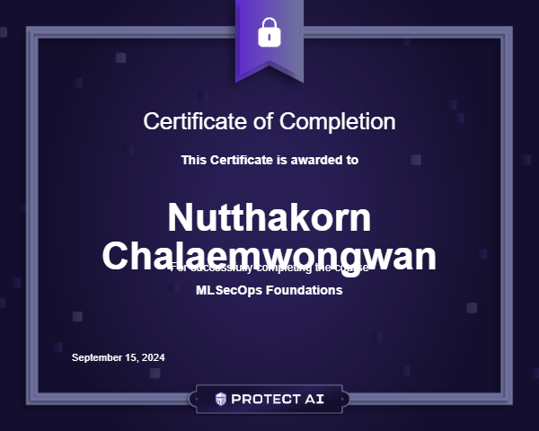 MLSecOps Foundations Certificate