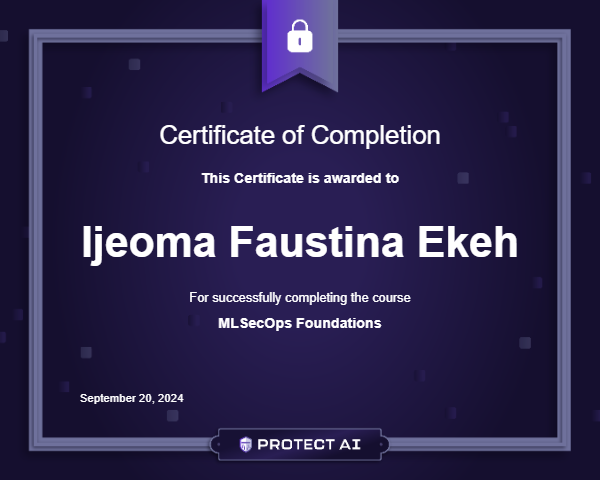 MLSecOps Foundations Certificate