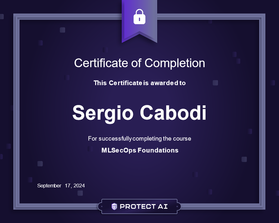 MLSecOps Foundations Certificate
