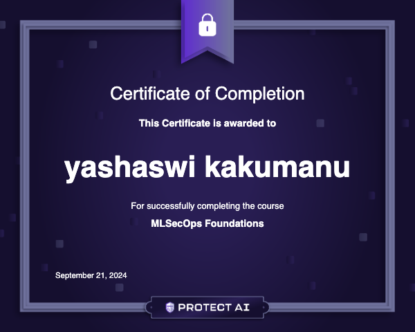 MLSecOps Foundations Certificate