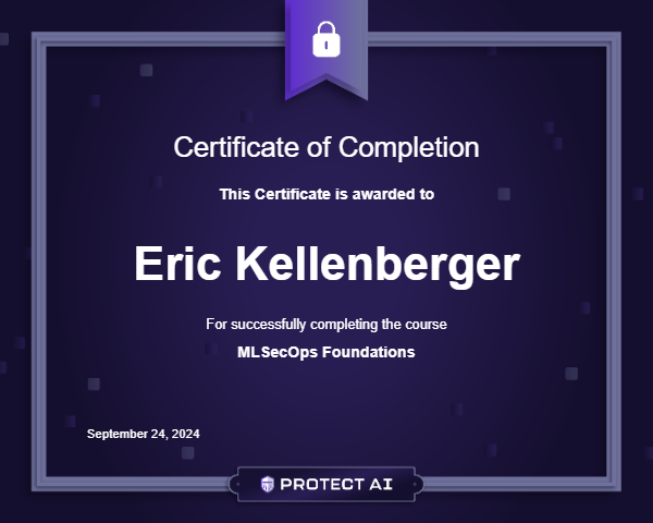 MLSecOps Foundations Certificate
