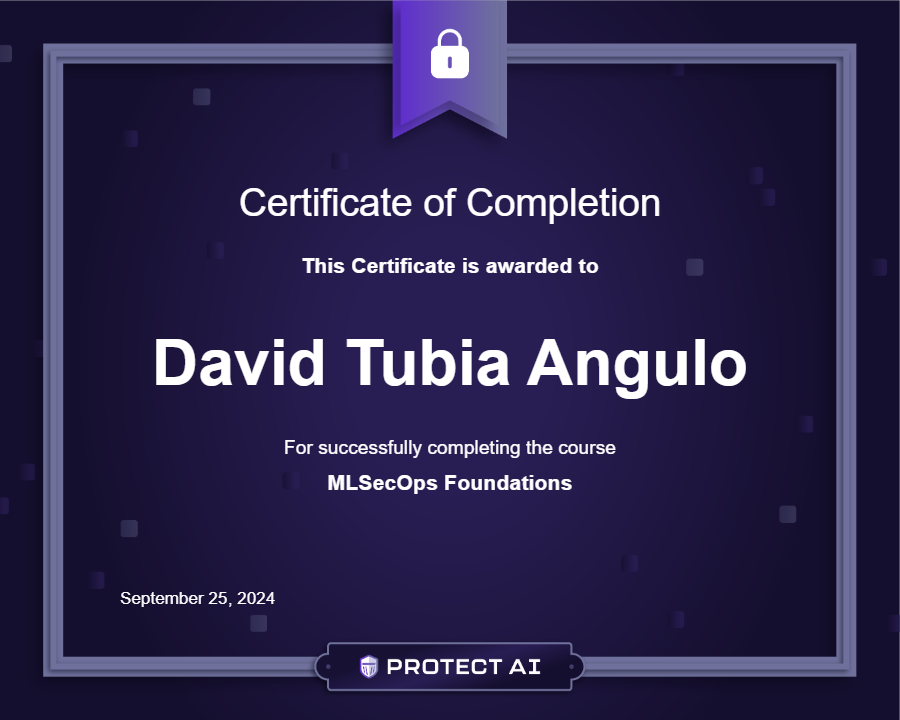 MLSecOps Foundations Certificate