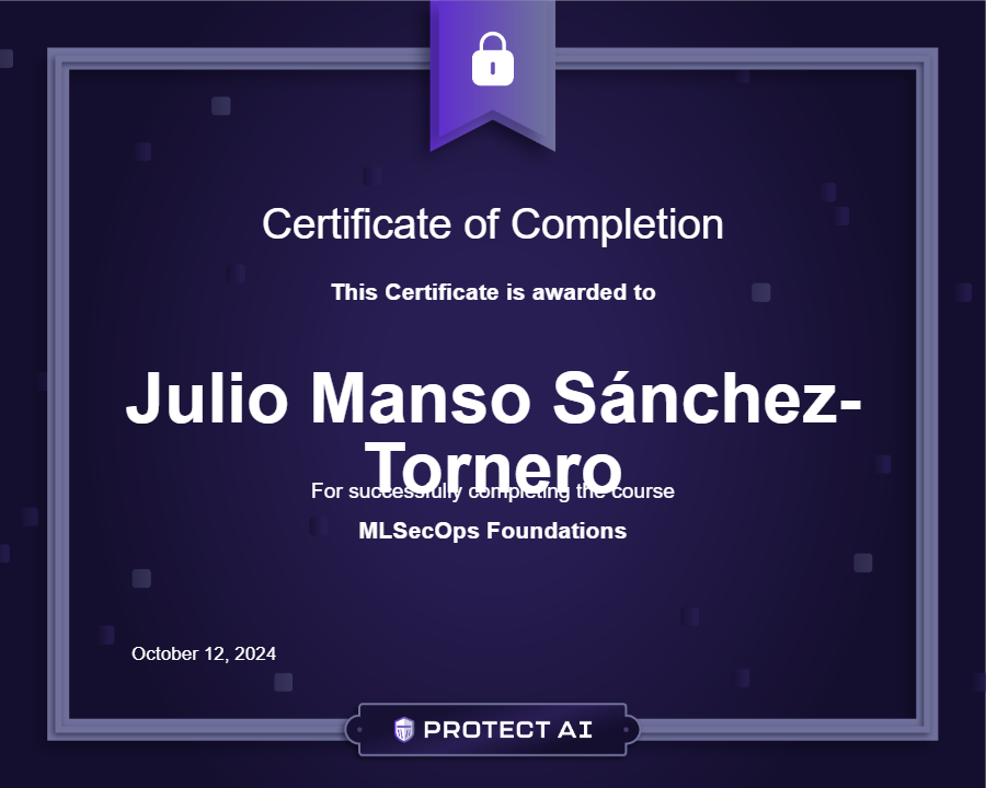 MLSecOps Foundations Certificate