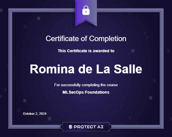 MLSecOps Foundations Certificate