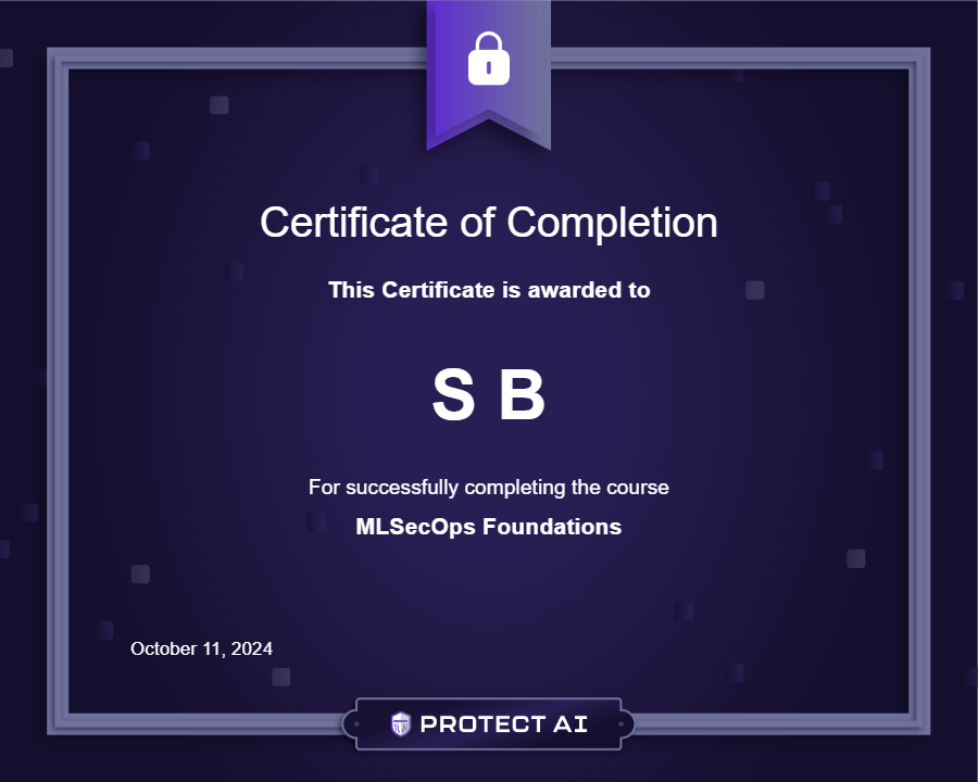 MLSecOps Foundations Certificate