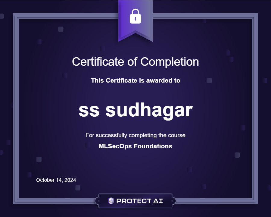 MLSecOps Foundations Certificate