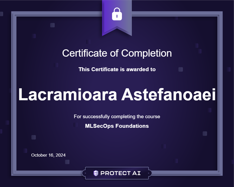MLSecOps Foundations Certificate