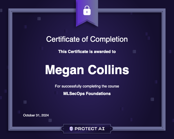 MLSecOps Foundations Certificate