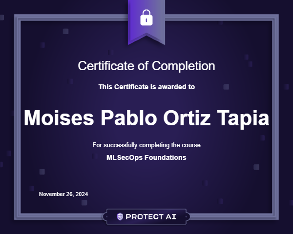 MLSecOps Foundations Certificate