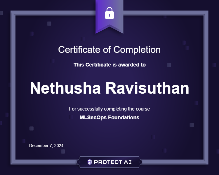 MLSecOps Foundations Certificate