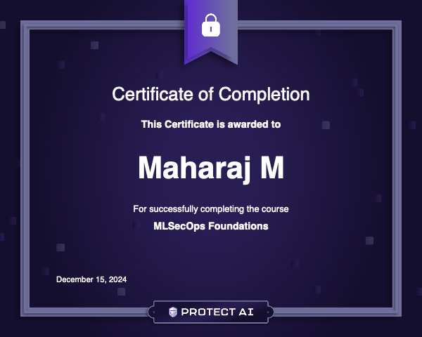 MLSecOps Foundations Certificate