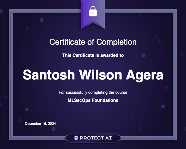 MLSecOps Foundations Certificate