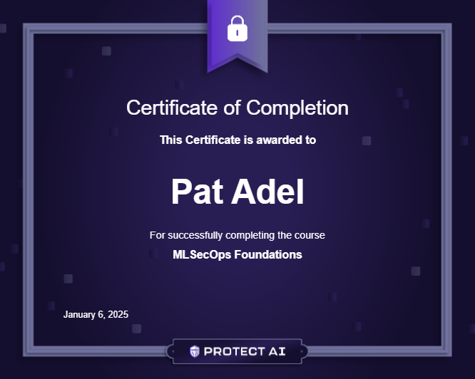 MLSecOps Foundations Certificate