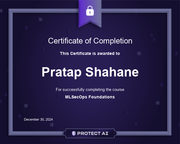 MLSecOps Foundations Certificate