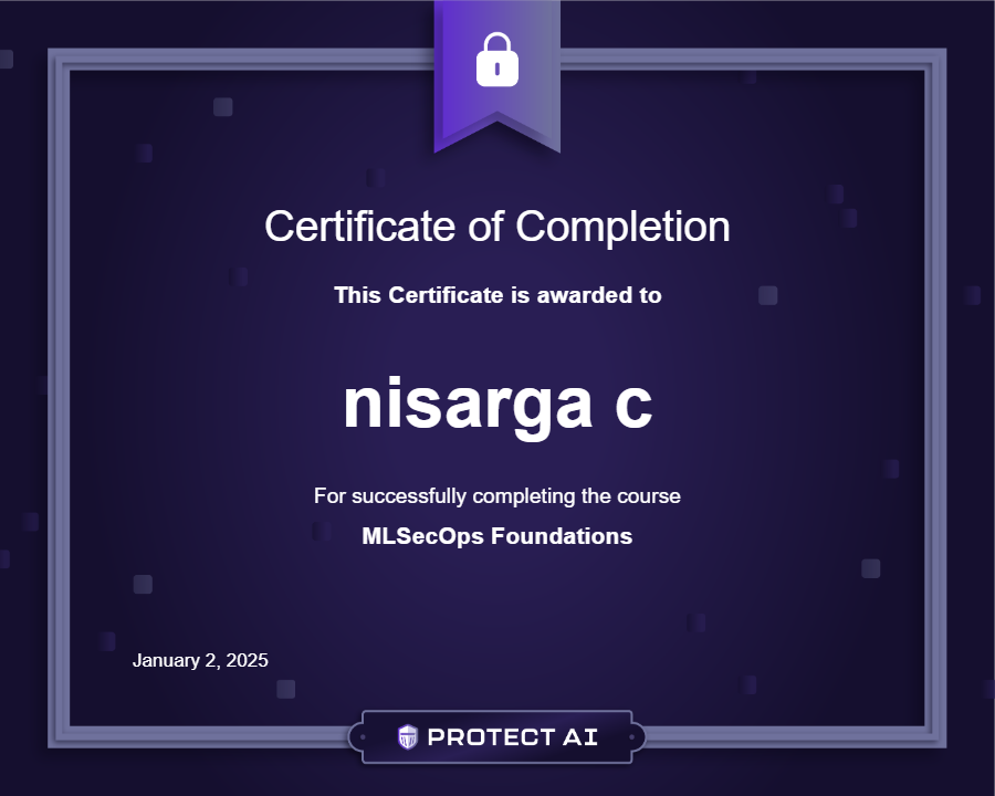 MLSecOps Foundations Certificate