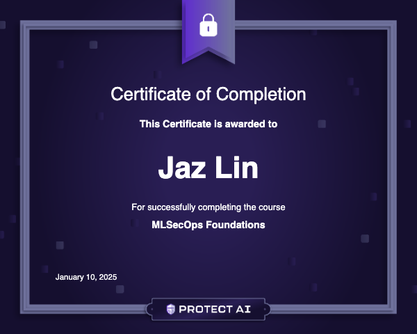MLSecOps Foundations Certificate