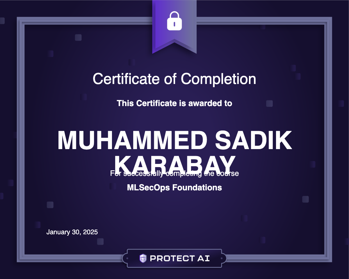 MLSecOps Foundations Certificate