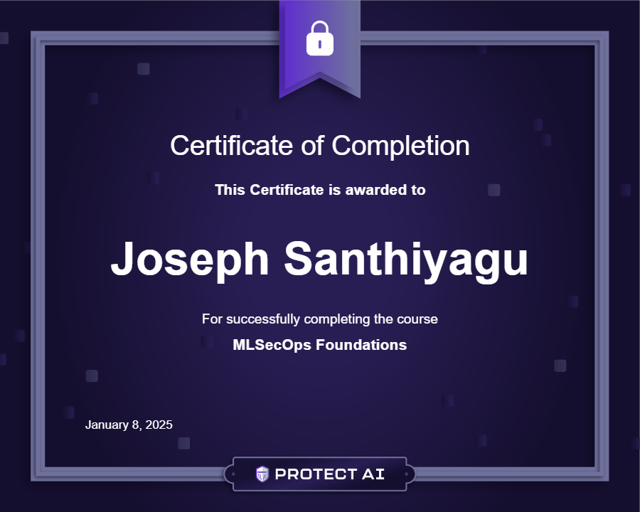 MLSecOps Foundations Certificate