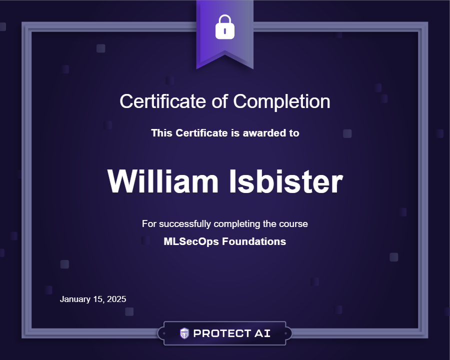 MLSecOps Foundations Certificate