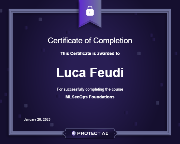 MLSecOps Foundations Certificate