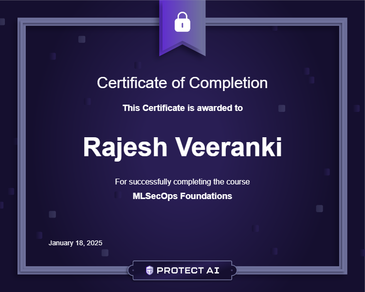 MLSecOps Foundations Certificate