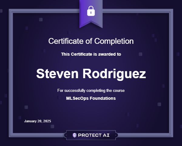 MLSecOps Foundations Certificate