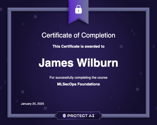 MLSecOps Foundations Certificate