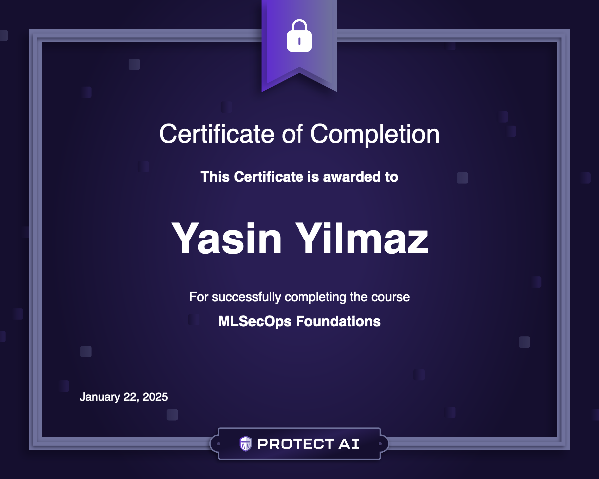 MLSecOps Foundations Certificate