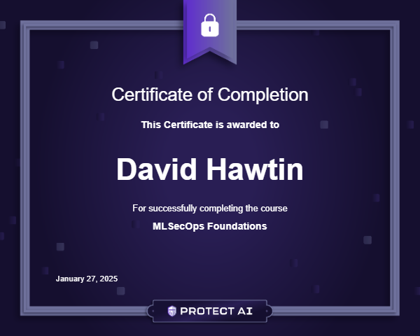 MLSecOps Foundations Certificate