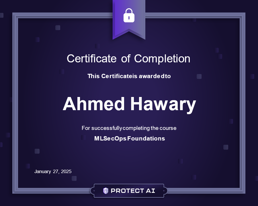 MLSecOps Foundations Certificate