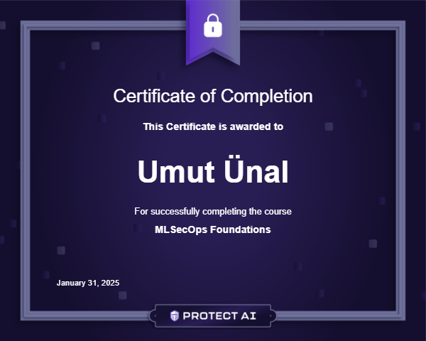 MLSecOps Foundations Certificate