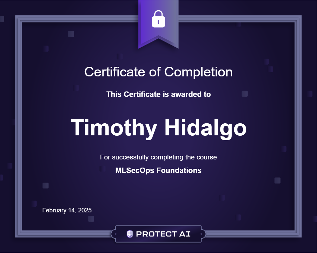 MLSecOps Foundations Certificate