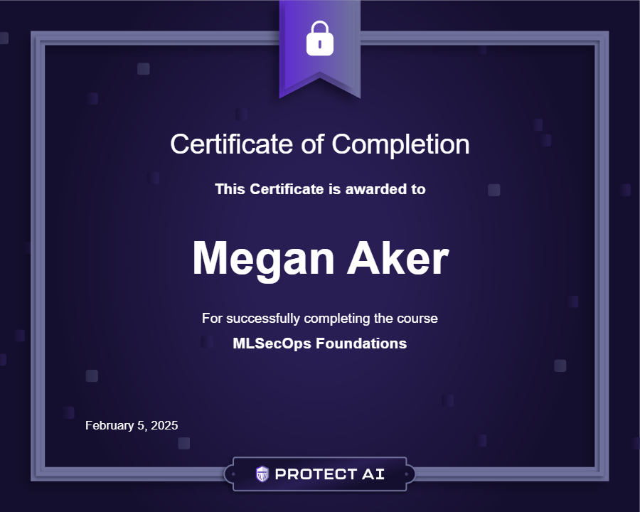 MLSecOps Foundations Certificate