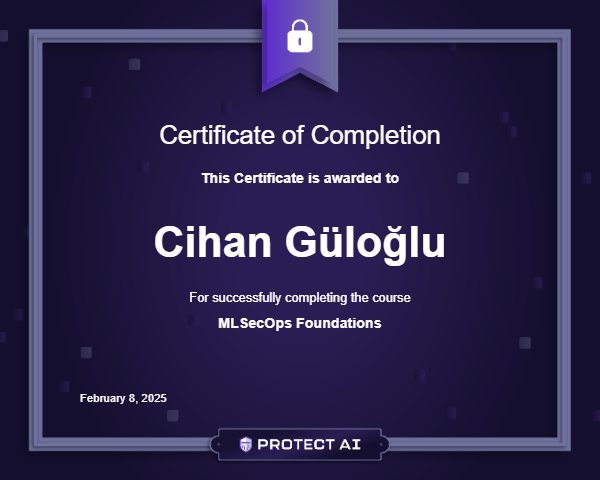 MLSecOps Foundations Certificate