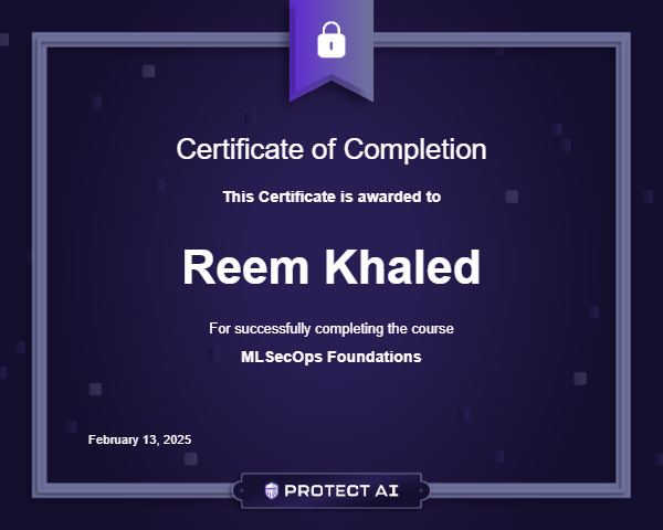 MLSecOps Foundations Certificate